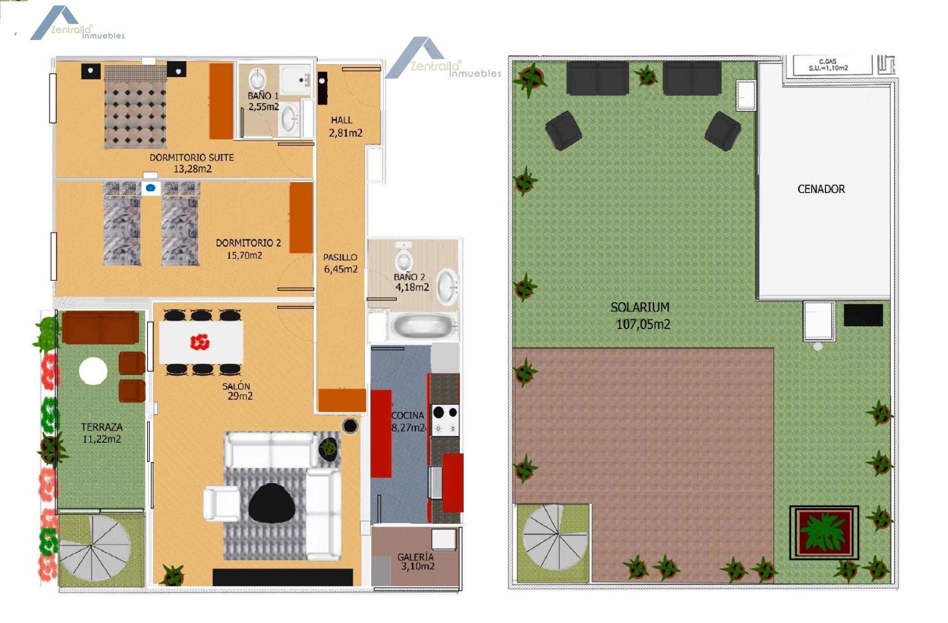 ATICO 2 DORM (ORIGINAL 3) CON TERRAZAS, GARAJE Y TRASTERO