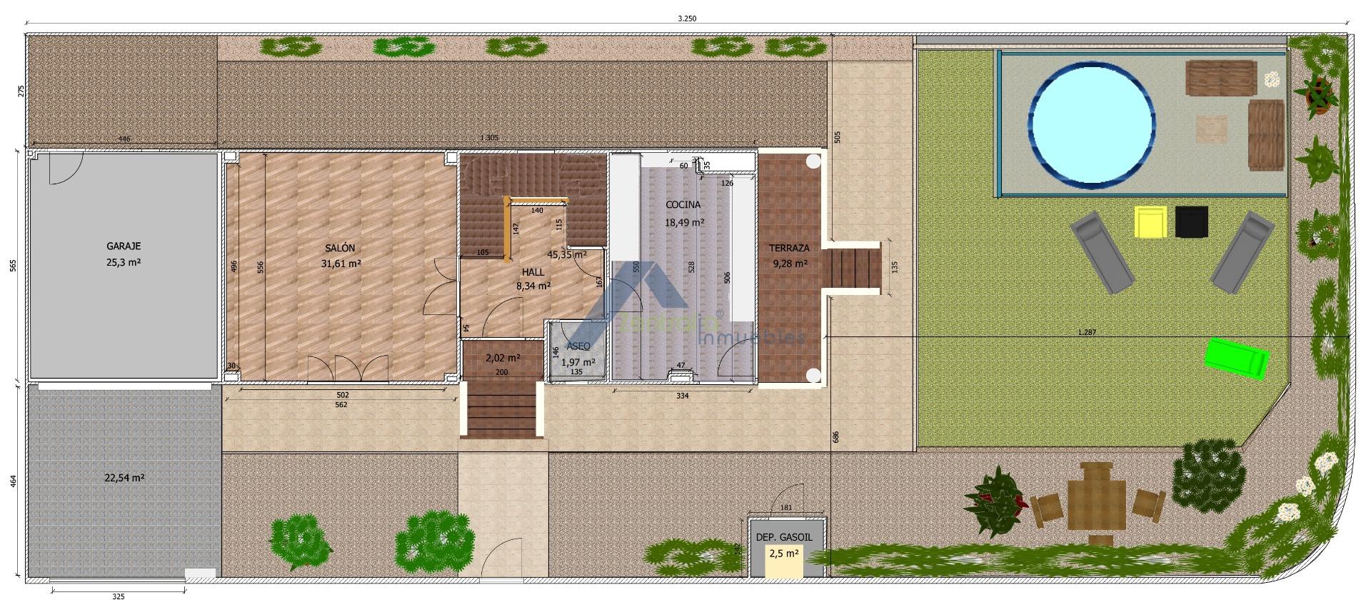 VIVIENDA UNIFAMILIAR CON JARDÍN PRIVADO